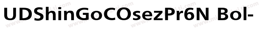 UDShinGoCOsezPr6N Bol字体转换